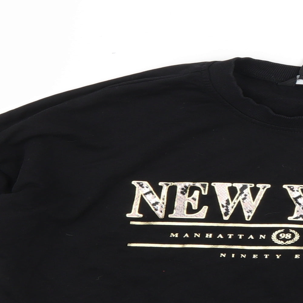 New Look Womens Black   Pullover Jumper Size 12