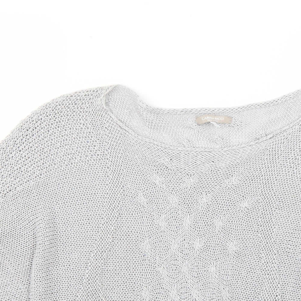 carina ricci Womens Grey   Pullover Jumper Size S