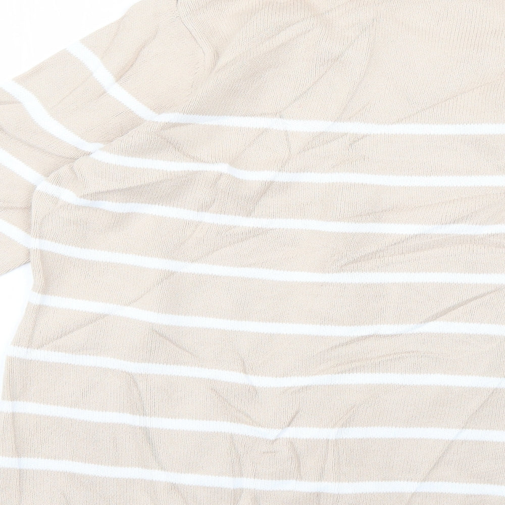 BHS Womens Beige Striped  Pullover Jumper Size 18