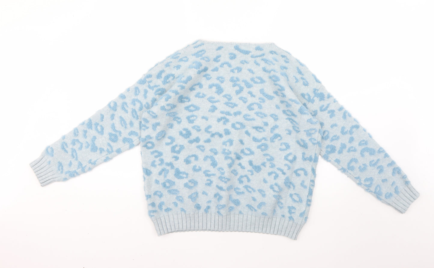 Preworn Womens Blue Geometric  Pullover Jumper Size S