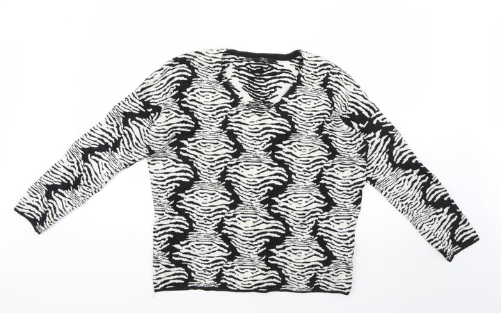 Debenhams Womens Multicoloured Animal Print Pullover Jumper Size 14