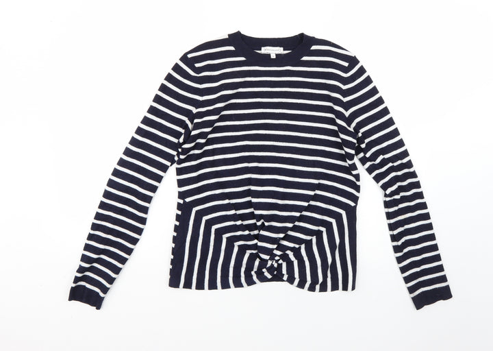 Warehouse Womens Multicoloured Striped Pullover Jumper Size 10