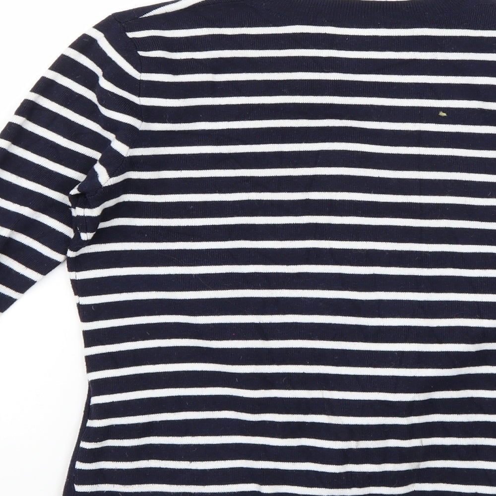 Warehouse Womens Multicoloured Striped  Pullover Jumper Size 10