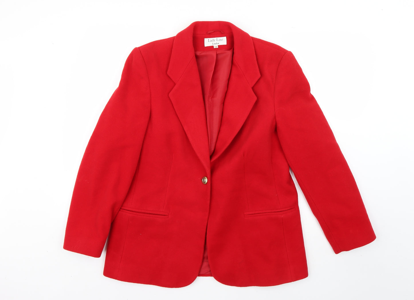 lady lime Womens Red   Jacket Blazer Size 12