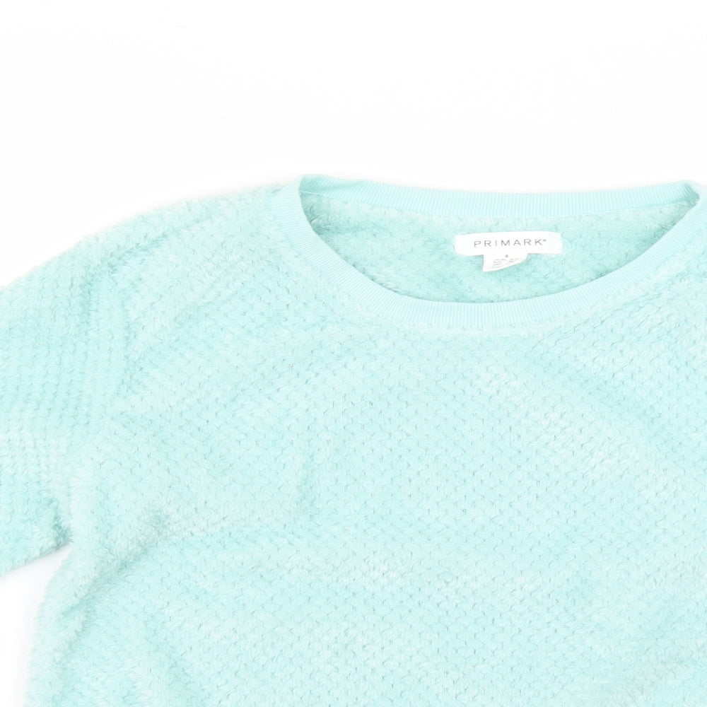 Primark Womens Green Solid  Top Pyjama Top Size 10