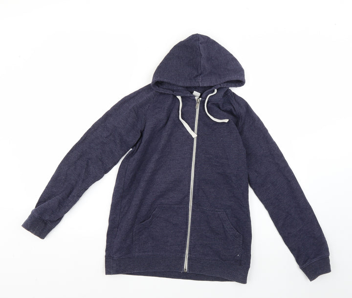 kids Boys Blue Full Zip Hoodie Size 12 Years