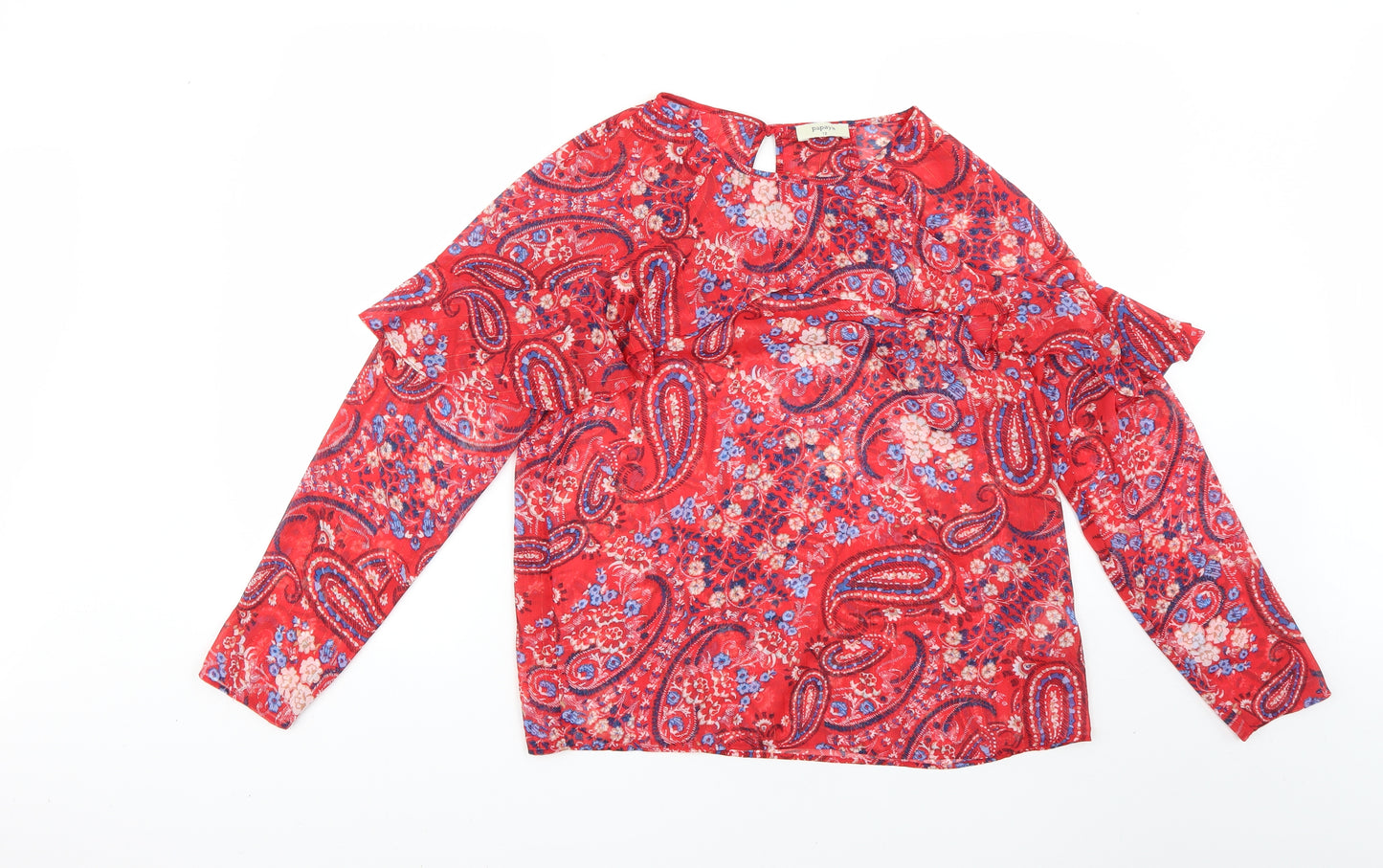 Matalan Womens Multicoloured Geometric  Basic Blouse Size 12