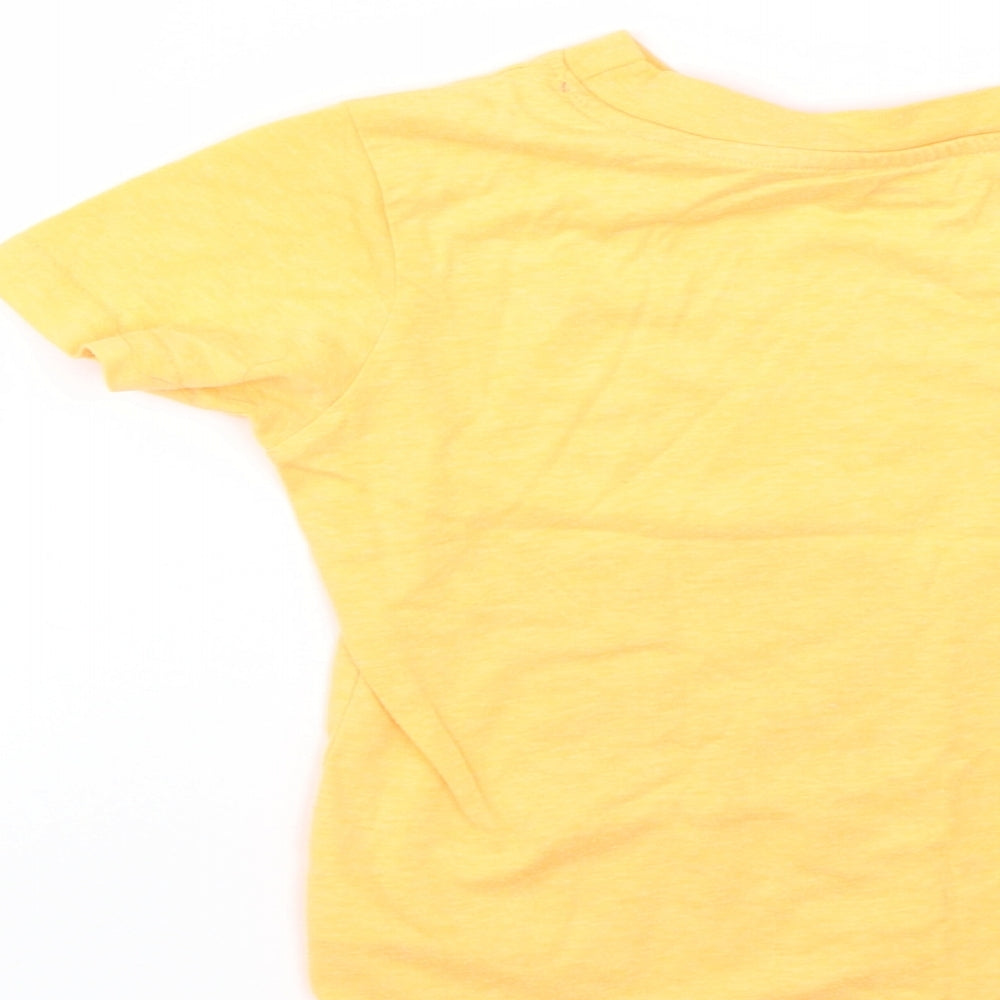 Primark Boys Orange   Basic T-Shirt Size 6-7 Years