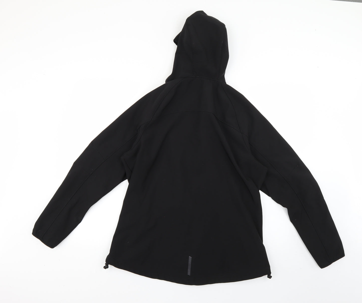 active & co Womens Black   Rain Coat Coat Size 14