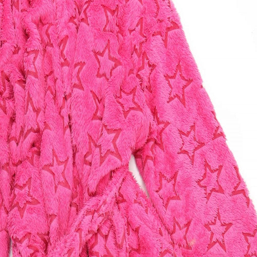 Marks and Spencer Womens Pink Geometric  Top Robe Size 20