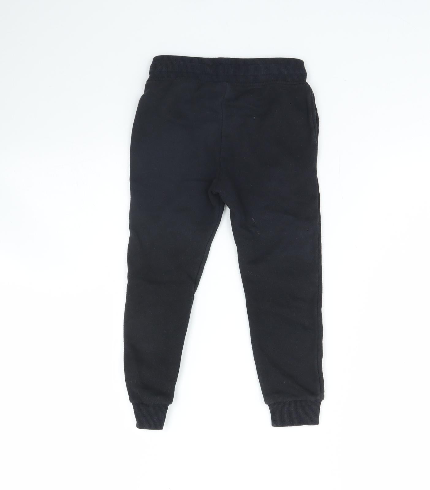 H&M Boys Black   Jogger Trousers Size 4 Years