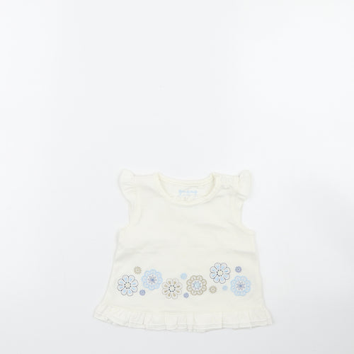 TU Girls White   Basic Blouse Size 0-3 Months