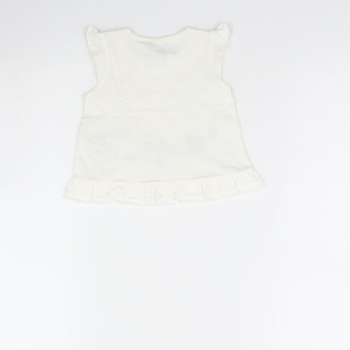 TU Girls White   Basic Blouse Size 0-3 Months