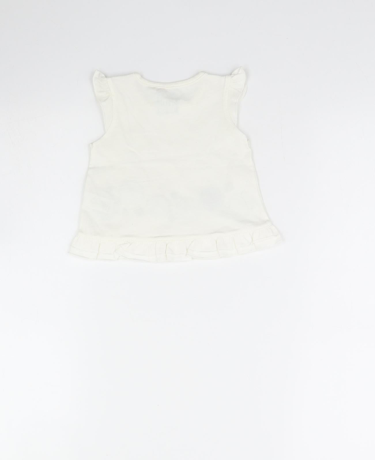 TU Girls White   Basic Blouse Size 0-3 Months