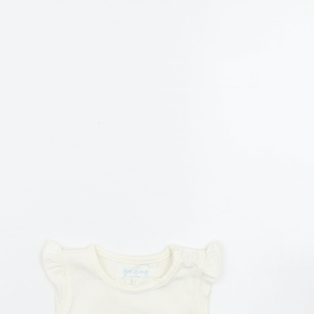 TU Girls White   Basic Blouse Size 0-3 Months