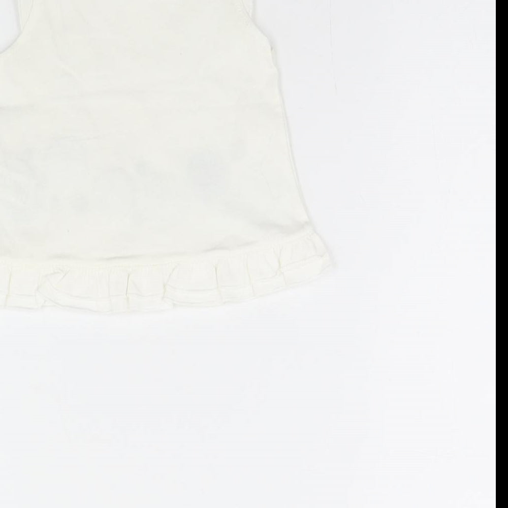 TU Girls White   Basic Blouse Size 0-3 Months