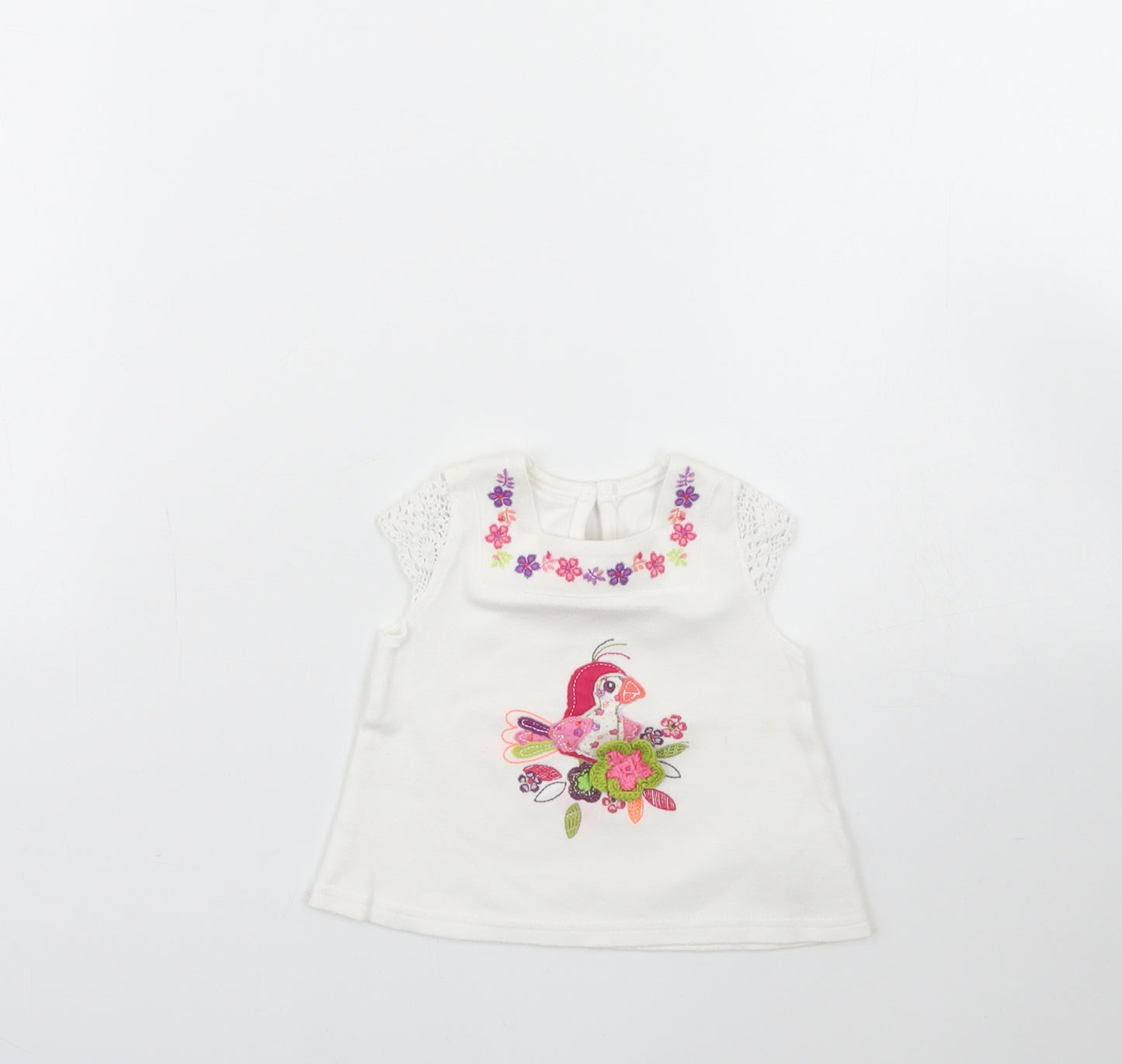 George Girls White   Basic Blouse Size 0-3 Months