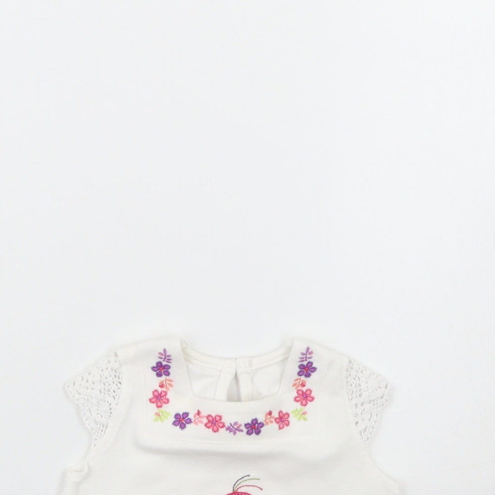 George Girls White   Basic Blouse Size 0-3 Months