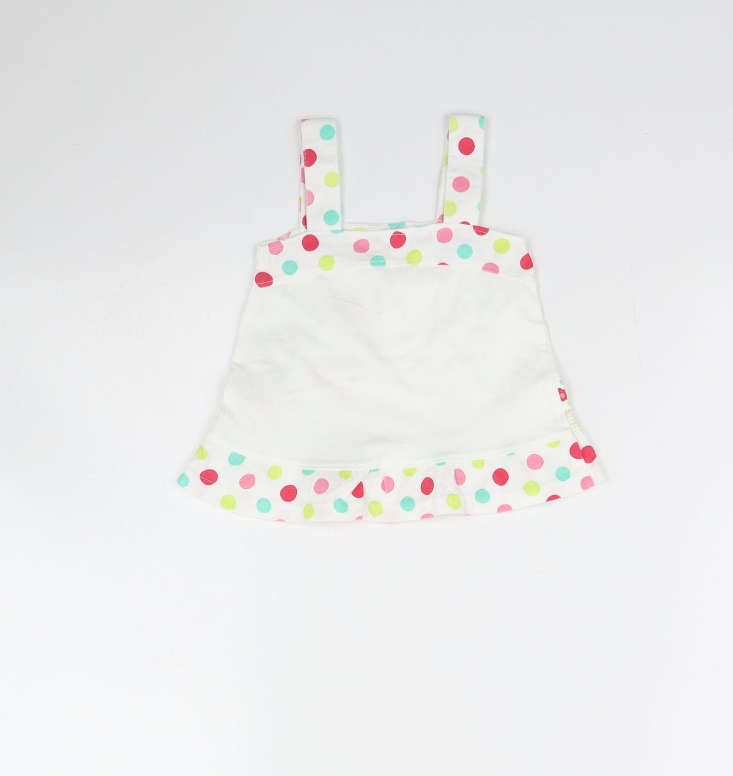 George Girls White   Basic Tank Size 0-3 Months
