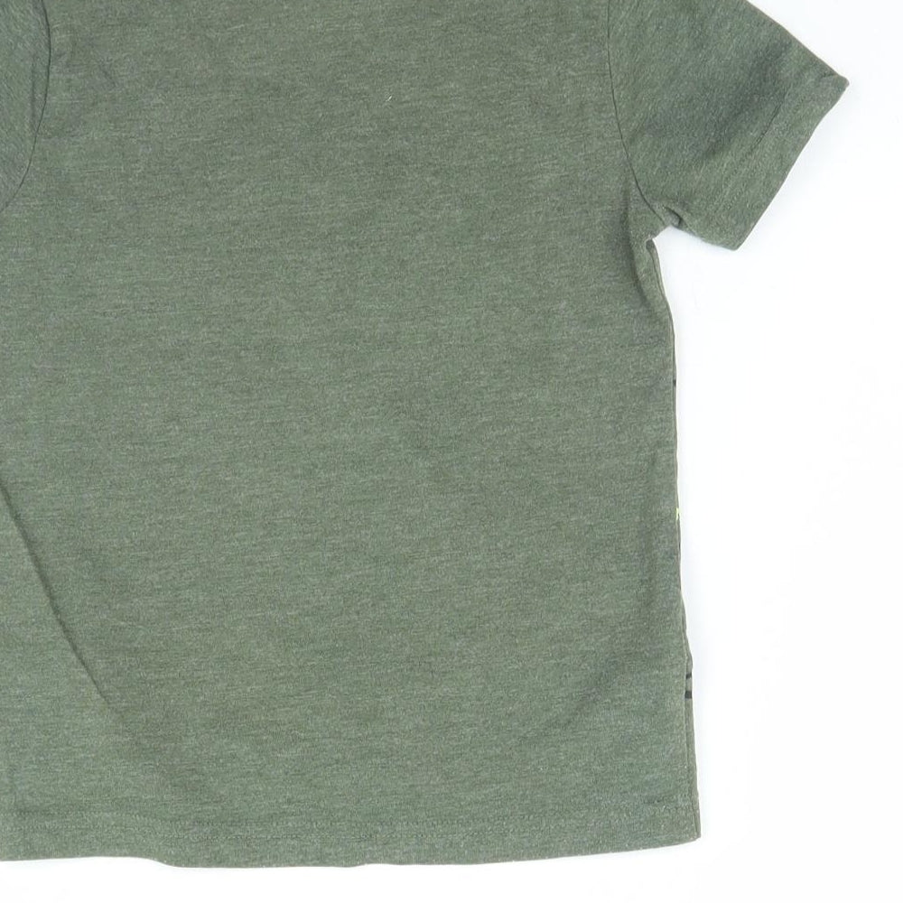 F&F Boys Green   Basic T-Shirt Size 4 Years  - DINOSAUR
