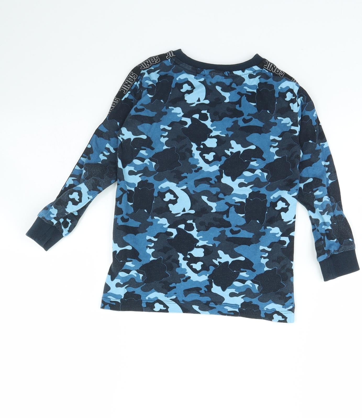 NEXT Boys Blue Camouflage  Basic T-Shirt Size 5 Years  - Sonic the Hedgehog