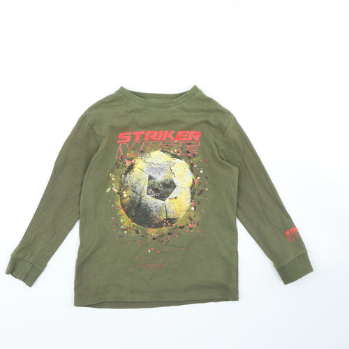 NEXT Boys Green   Basic T-Shirt Size 4 Years  - football
