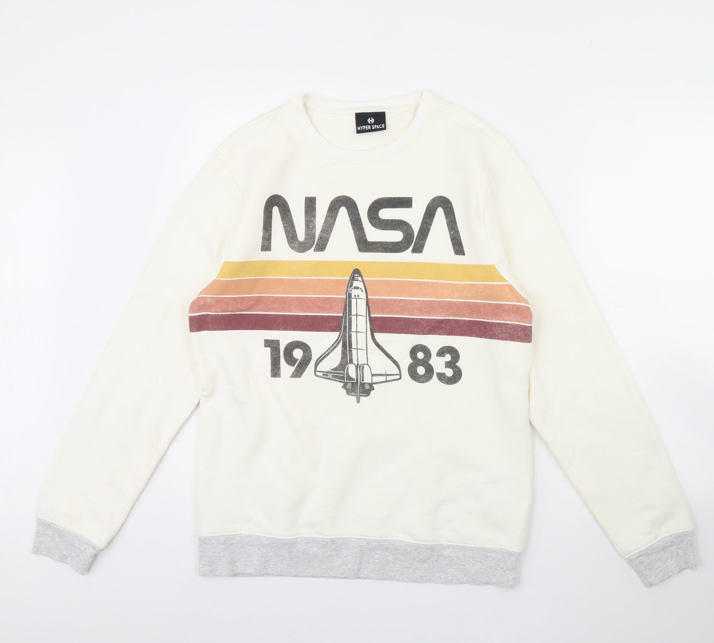 Hyperspace Womens Ivory   Pullover Jumper Size M  - NASA