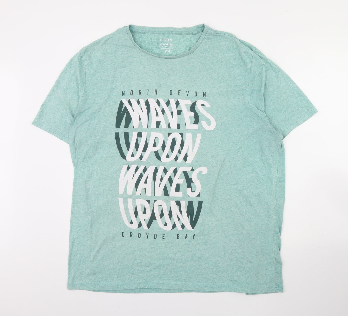 George Mens Green    T-Shirt Size 3XL