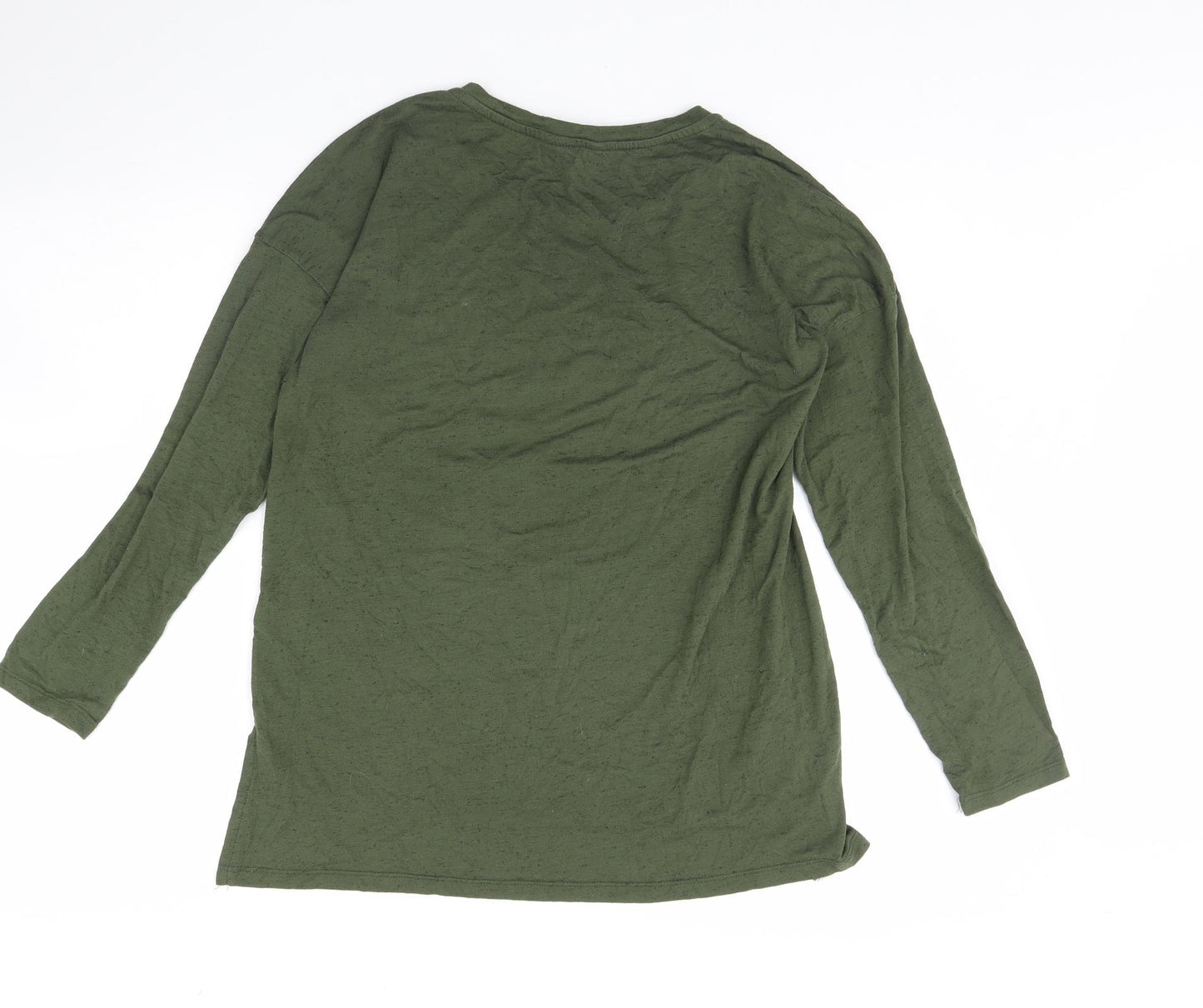 Peacocks Womens Green   Basic T-Shirt Size 14
