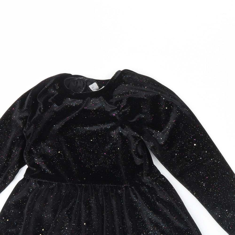 I Love Girls Wear Girls Black   Fit & Flare  Size 5 Years