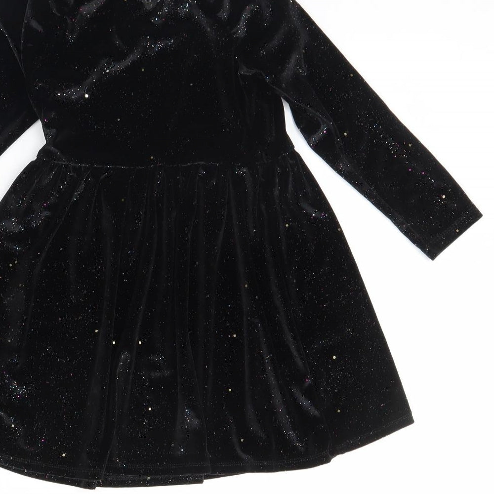 I Love Girls Wear Girls Black   Fit & Flare  Size 5 Years