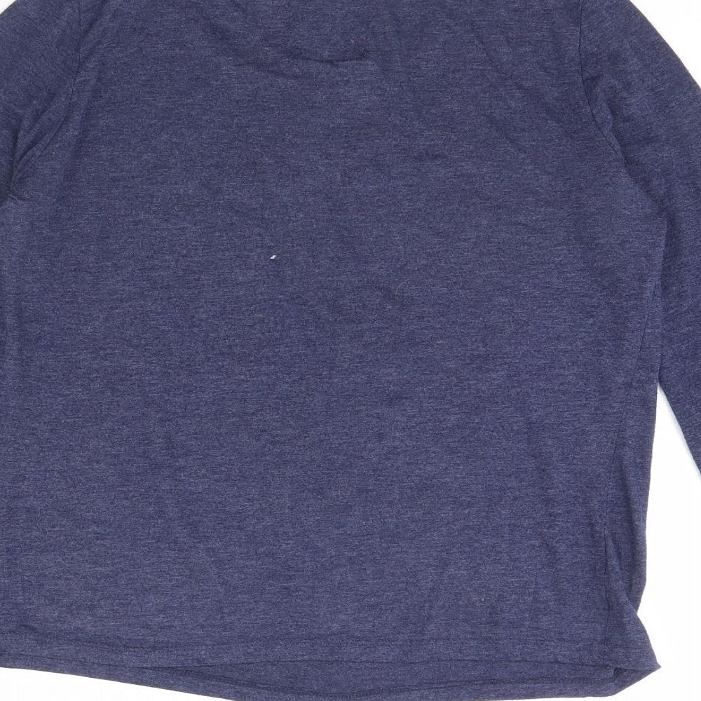 Preworn Womens Blue Solid  Cami Pyjama Top Size M  - Christmas