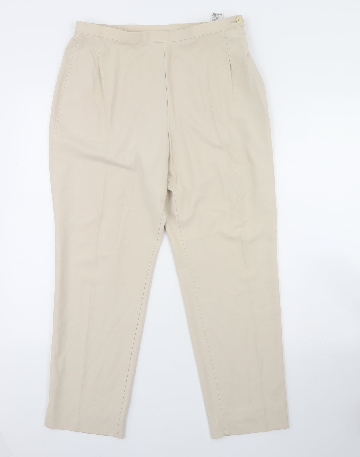 M&S Womens Beige   Trousers  Size 16 L29 in