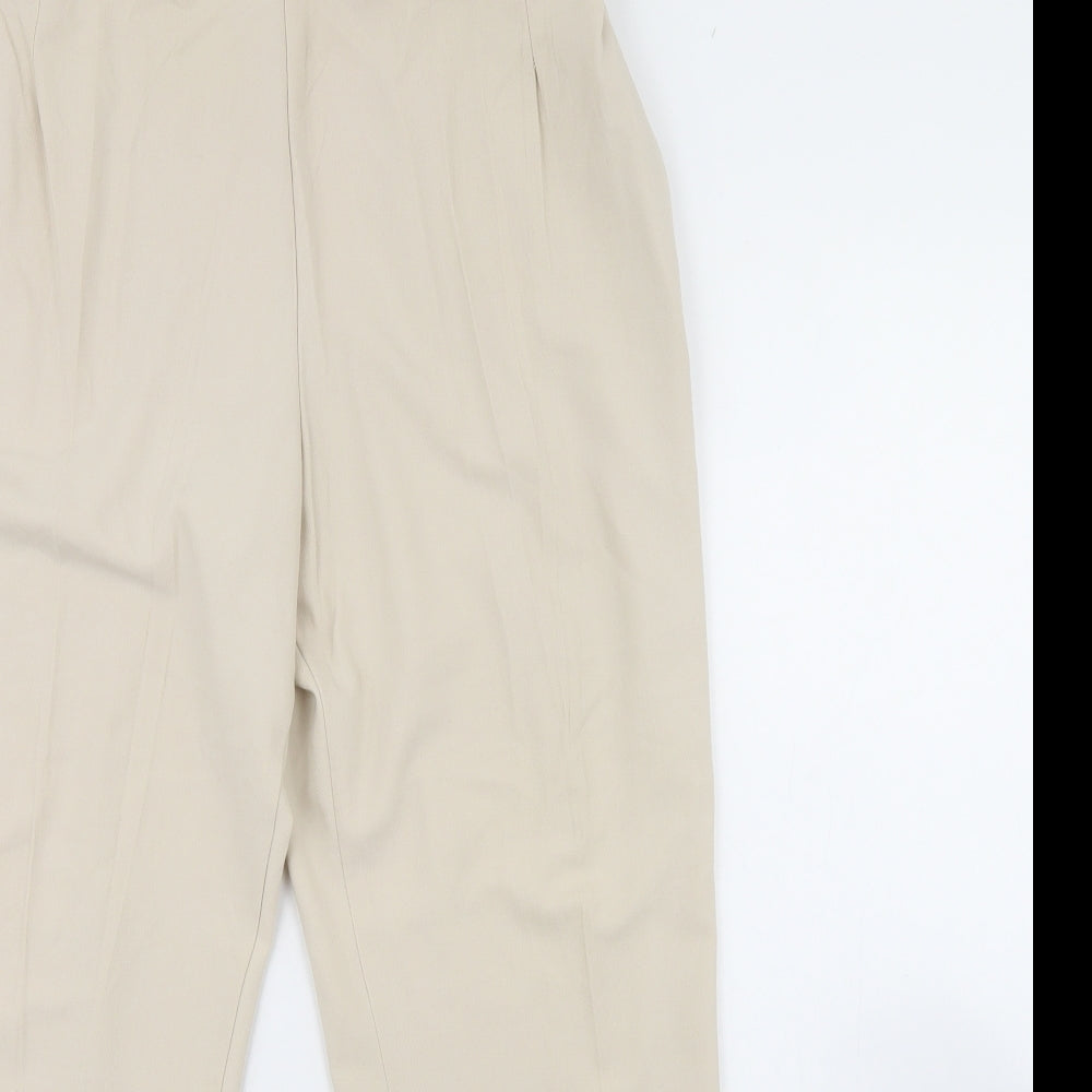 M&S Womens Beige   Trousers  Size 16 L29 in