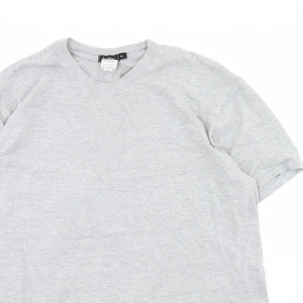 Boohoo Mens Grey    T-Shirt Size XL