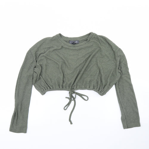 Primark Girls Green   Pullover Jumper Size XS