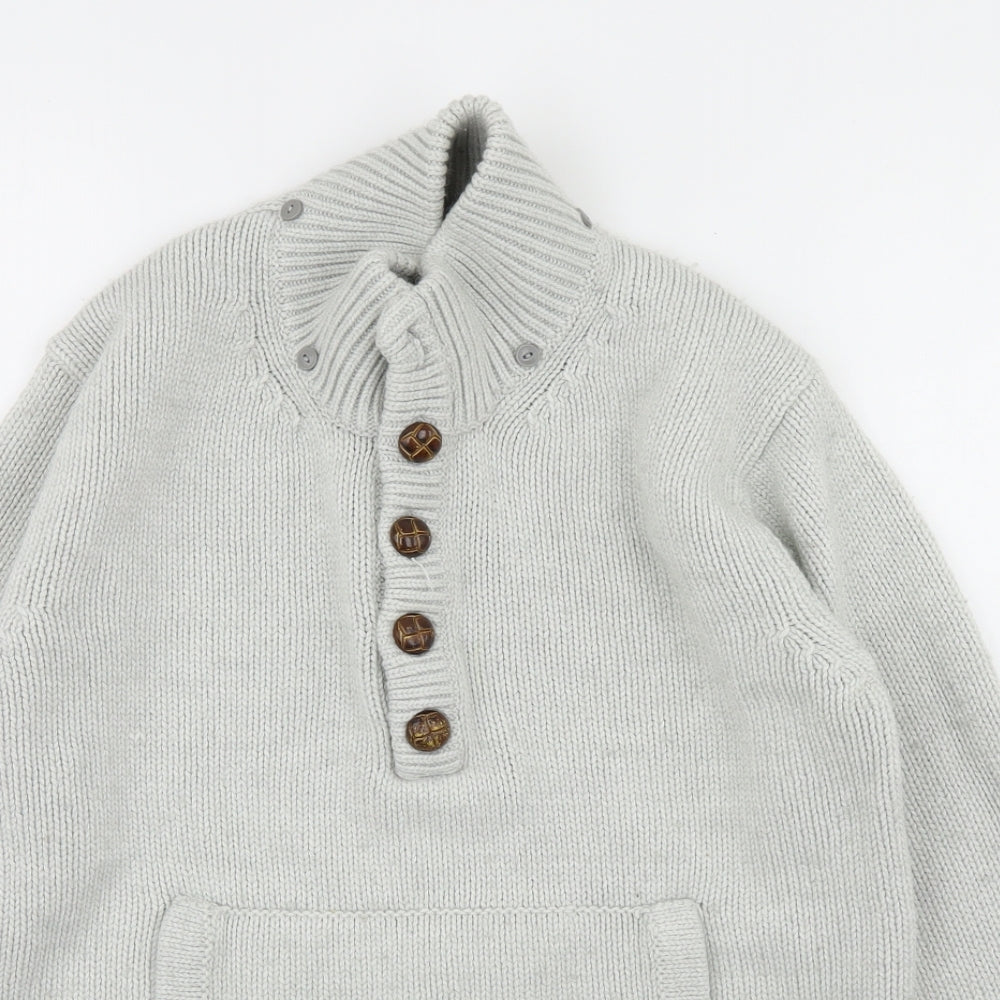 French Connection Mens Grey   Henley Jumper Size M