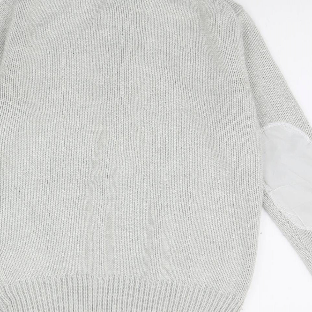 French Connection Mens Grey   Henley Jumper Size M