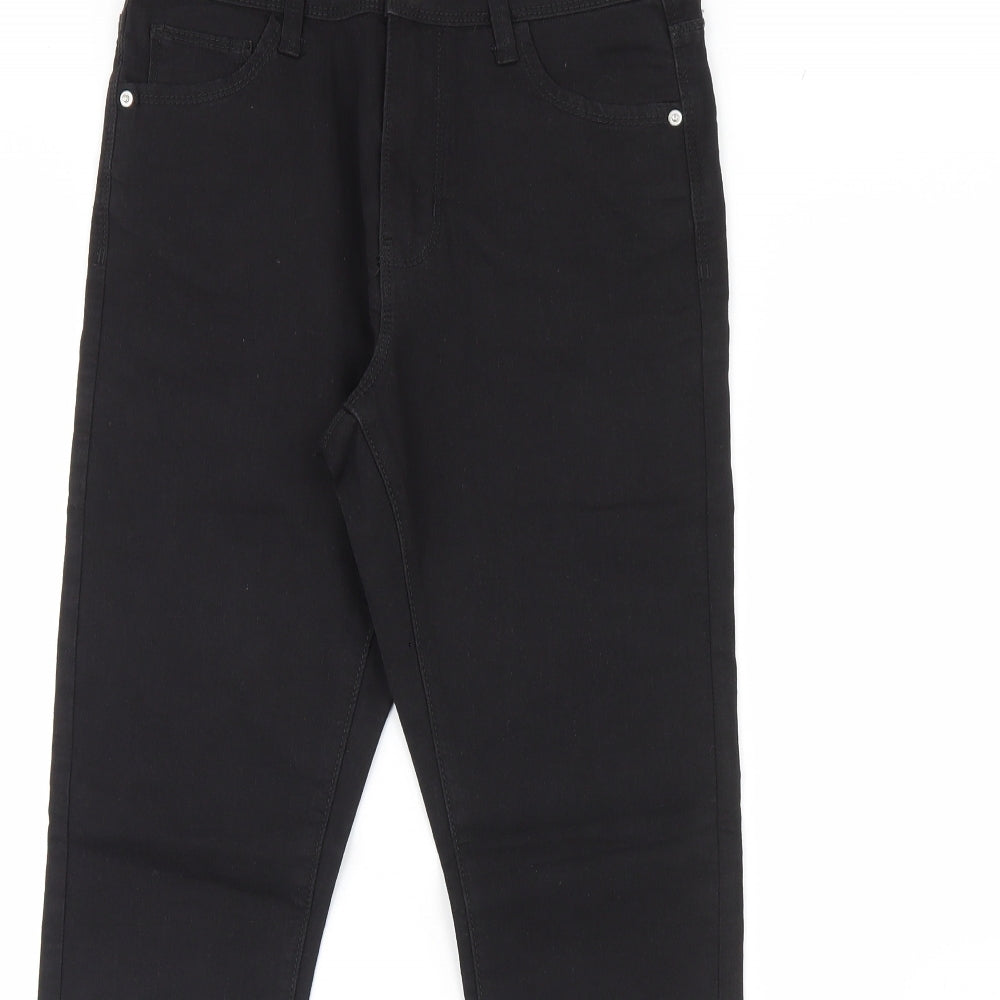 Preworn Womens Black  Denim Skinny Jeans Size 12 L29 in