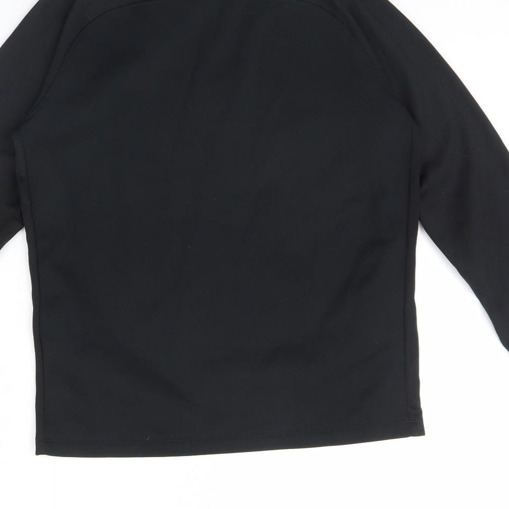 Nike Boys Black   Henley Jumper Size M