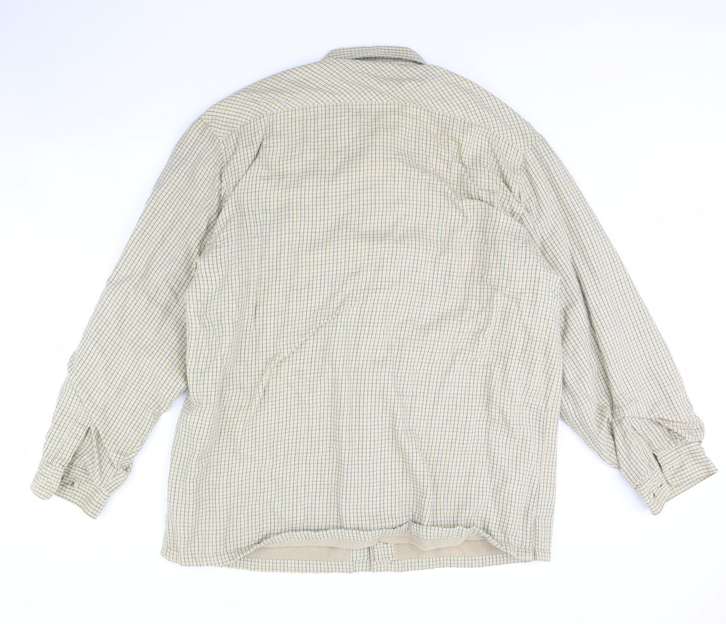 Jolliman Mens Green Plaid   Button-Up Size 2XL