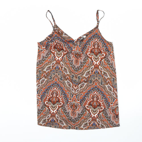 PEP & co Womens Brown Fair Isle  Basic Tank Size 12