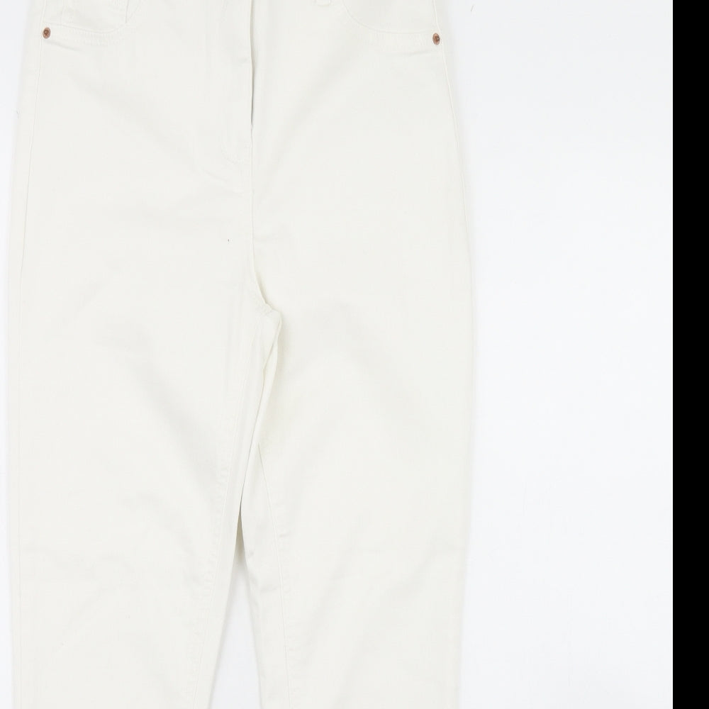 Papaya Womens White  Denim Skinny Jeans Size 10 L29 in