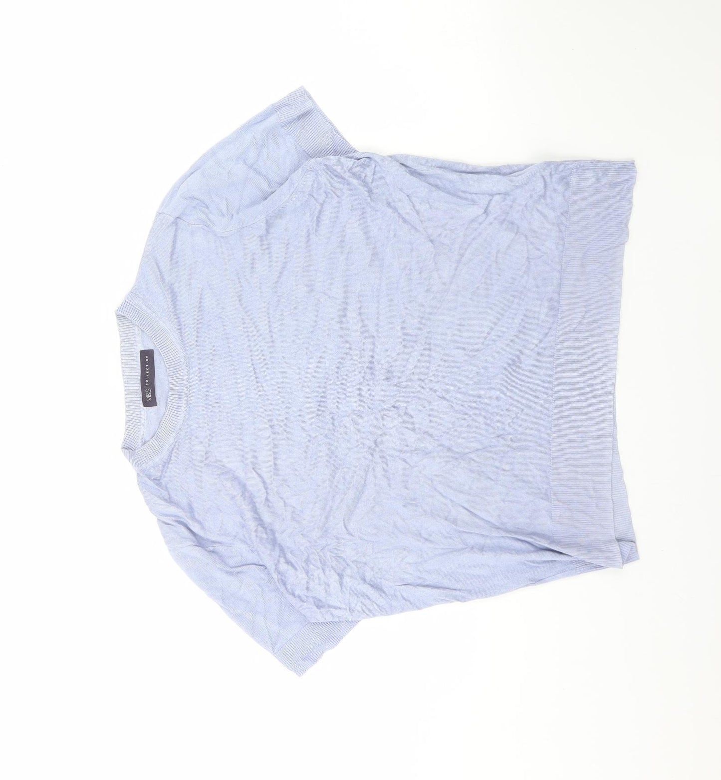 M&S Womens Blue   Pullover Jumper Size 14