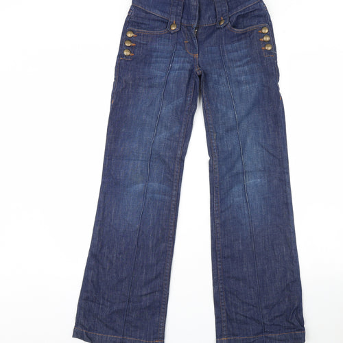 NEXT Womens Blue  Denim Straight Jeans Size 6 L30 in