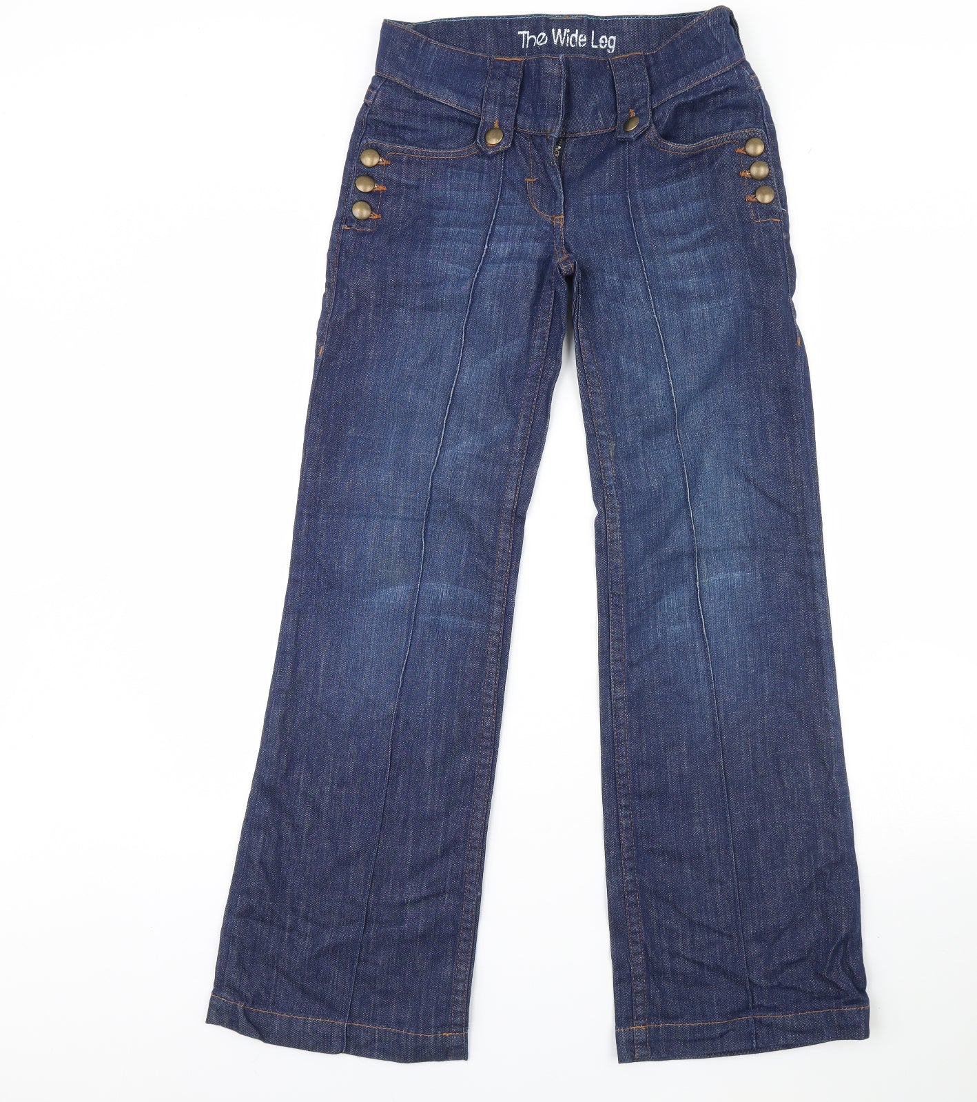 NEXT Womens Blue  Denim Straight Jeans Size 6 L30 in