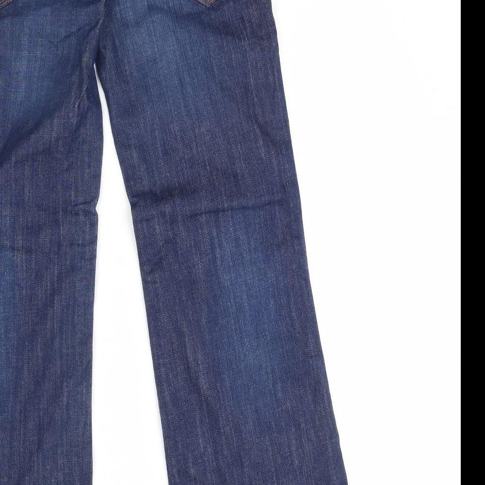 NEXT Womens Blue  Denim Straight Jeans Size 6 L30 in