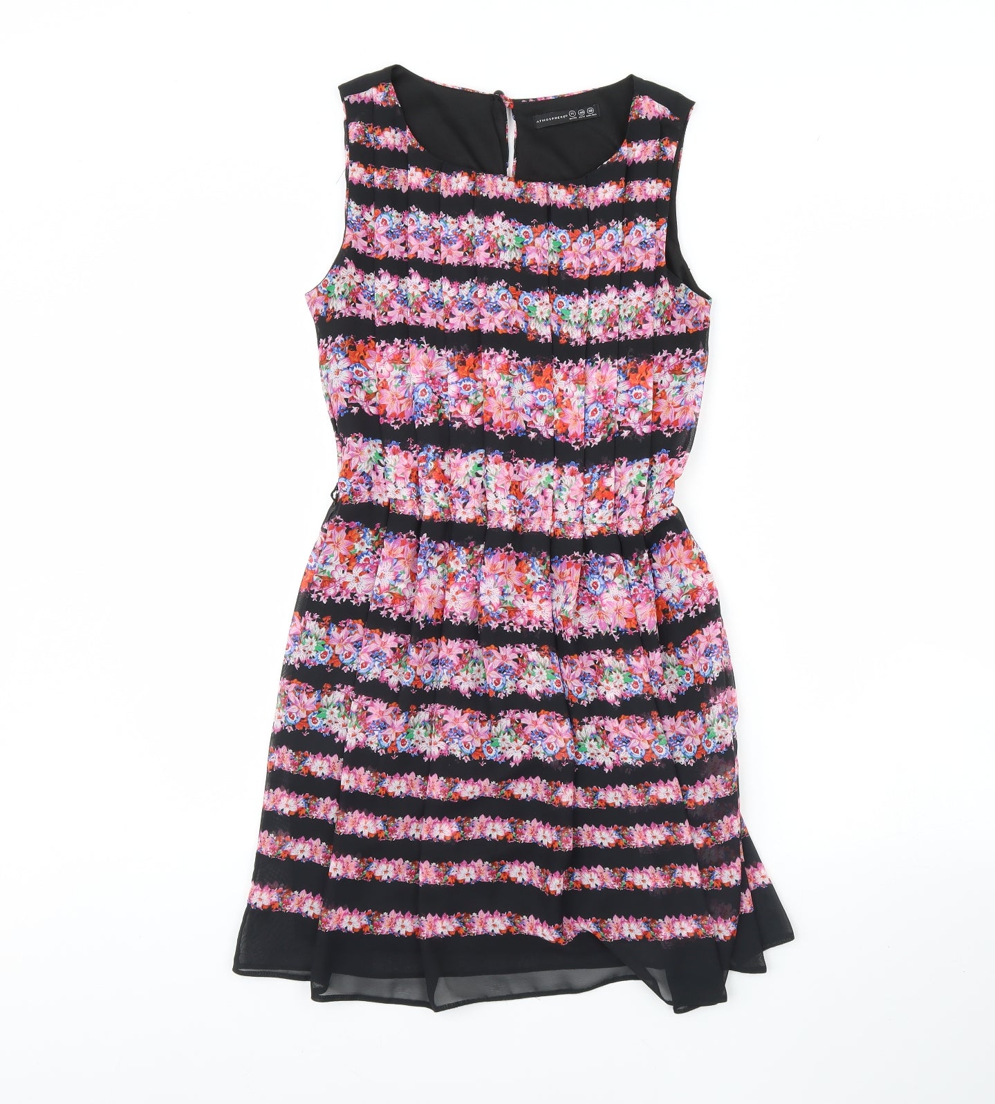 Atmosphere Womens Black Floral  Fit & Flare  Size 12