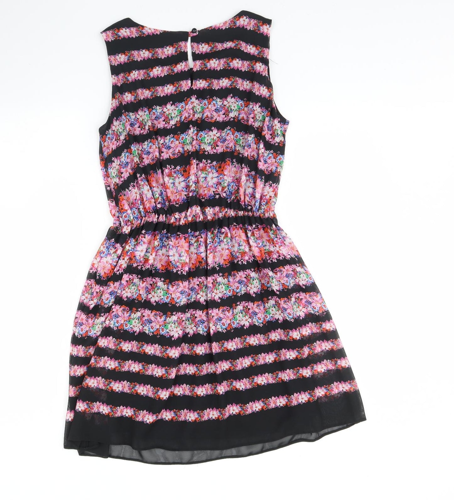 Atmosphere Womens Black Floral  Fit & Flare  Size 12