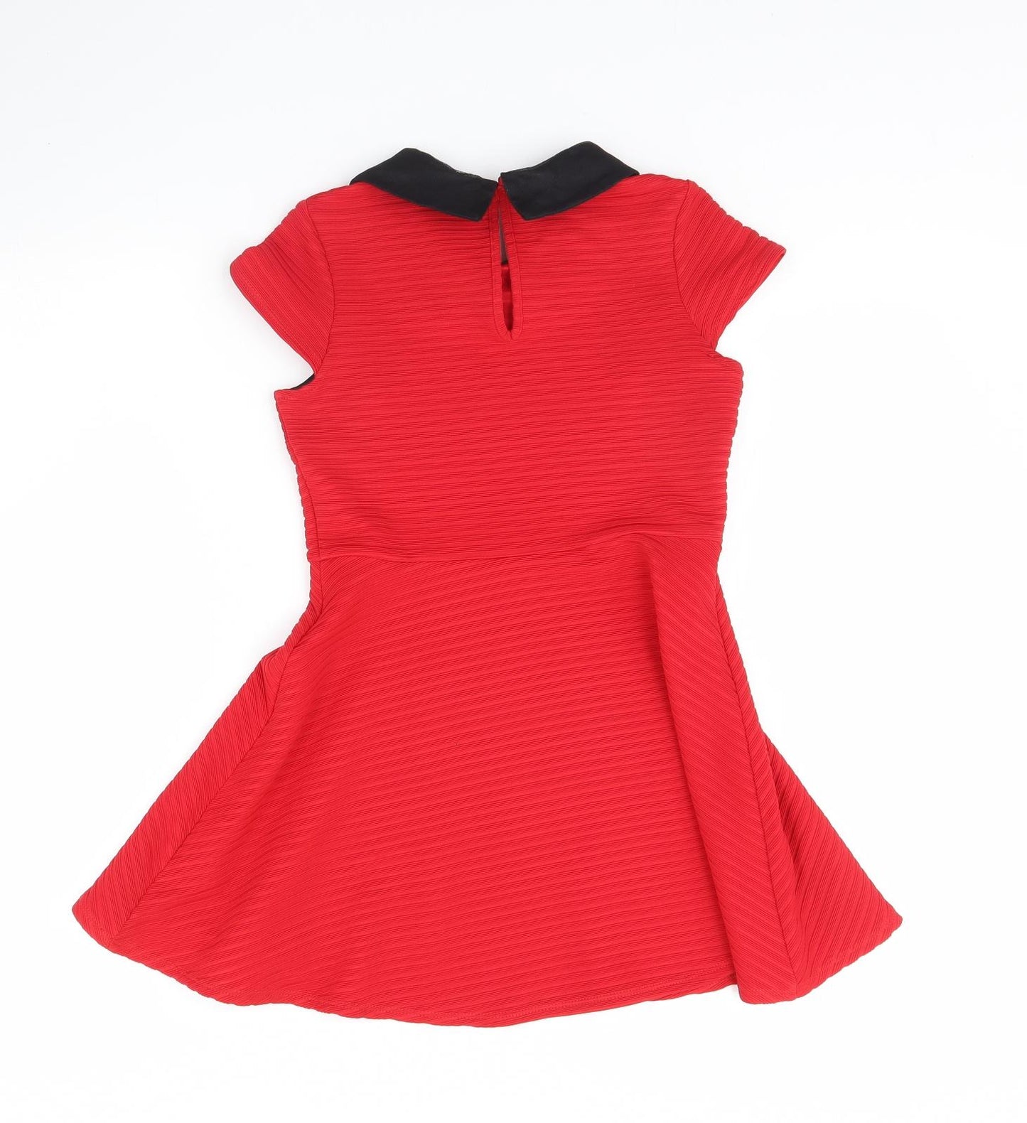 M&S Girls Red   Fit & Flare  Size 9 Years